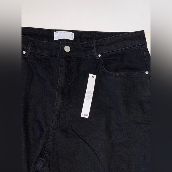 NWT ASOS DESIGN Baggy Carpenter Jeans in Washed Black - Picture 6 of 9